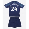 Leicester City Boubakary Soumare #24 Bortedraktsett Barn 2025-26 Kortermet (+ Korte bukser)
